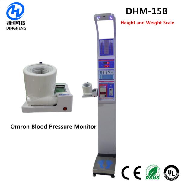 Height Weight BMI Blood Pressure Machine , High Precision Weight And Height Scale
