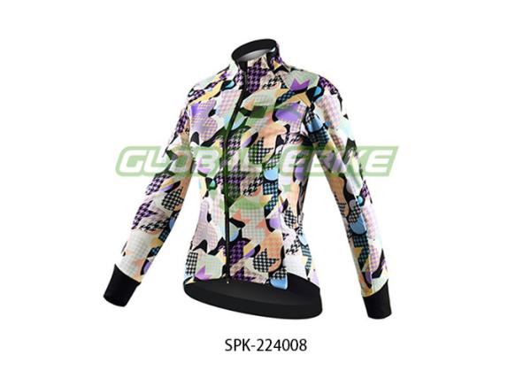 Autumn Winter Cycling Jersey Jacket For Custom Team Texture Composite Fabric