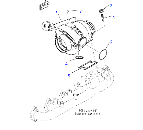 6754-81-8160 6754818160 Kit de turbocompresseur utilisé pour les chargeurs à roues KOMATSU WA320PZ