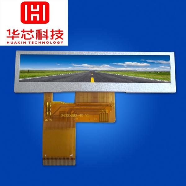 тип TFT LCD Адвокатуры 3,8 дюймов, 480X72 разрешение, интерфейс RGB 40 штырей, 300cd/m2,