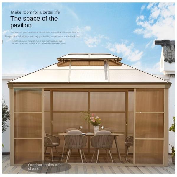 Double Ceiling Waterproof Gazebo Sun Room