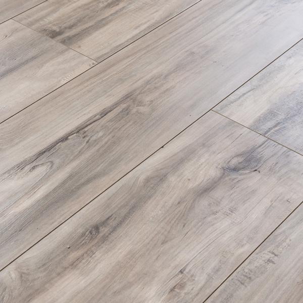 8mm Wood Grain Effect Waterproof Laminate Plank Flooring with U-groove Bevel Pattern