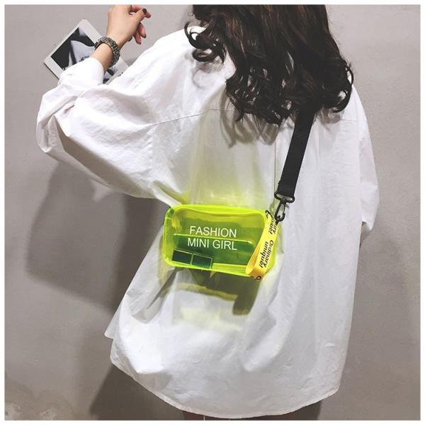 Summer Jelly Bag Transparent Bag One-Shoulder Portable Fashion Girl Bag Student Original Small Bag Simple And Large
