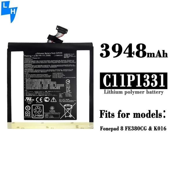 Bateria recarregável Li-Polymer C11P1331 3.8V 3948mAh para ASUS Fonepad 8 FE380CG K016