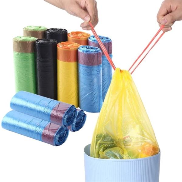 5 13 30 39 Gallon Drawstring Trash Bags Bin Can Liner for Garbage Waste Management