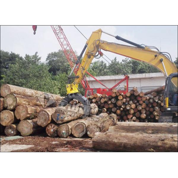 CE Certified Rotating Hydraulic Log Grapple Fit Kobelco SK60 Small Excavator