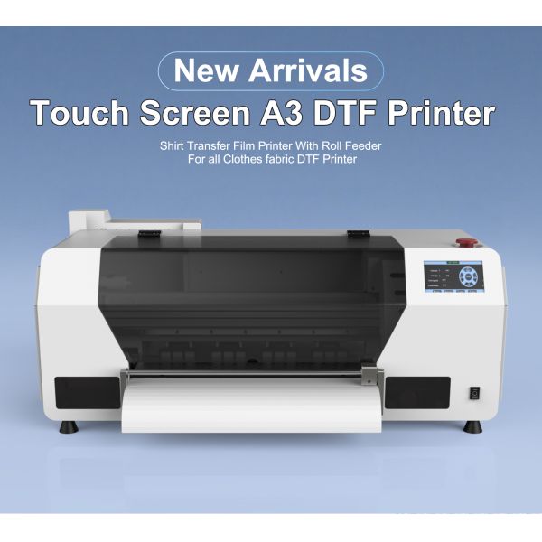 KECAI Multi Function Printing Machine XP600 Vivid Color Fast Delivery A3 DTF Printer for Soft Touch Fabric Material Bundle