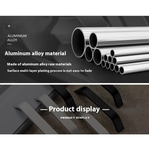 Wholesale Zinc Alloy Furniture Handle Easy Install for Cupboard Closet Drawer & Door-for Bedroom Wardrobes Dressers & Cabinets