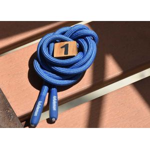 Transparent Silicone Tips Polyester Braided Rope Logo Printed