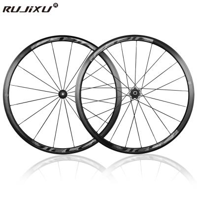 Pneus haute pression inclus Jeu de roues de vélo de route avec support de roue libre HG/XDR et retrait rapide d'une paire