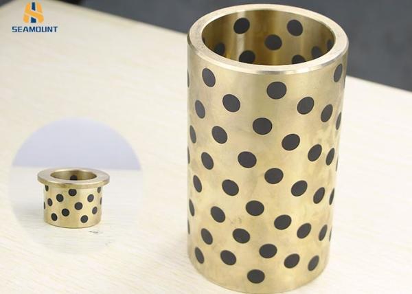 Cylindrical Solid Mosaic JDB Copper Bearing , Self Lube Bearings High Tensile