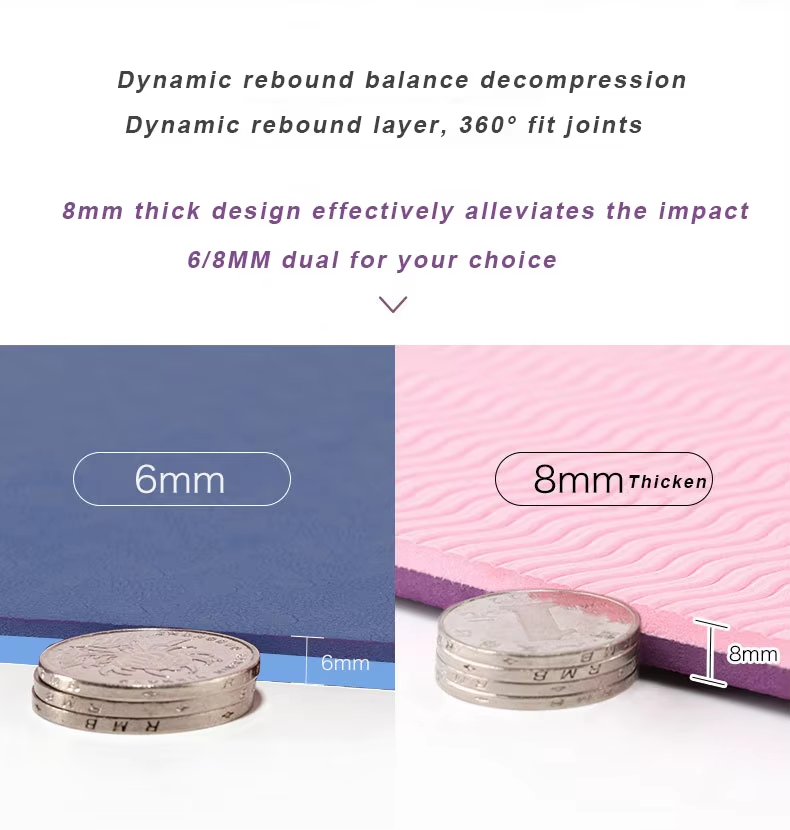 Ultra Lightweight And Portable TPE Yoga Mat For Home Studio And On The Go Practice