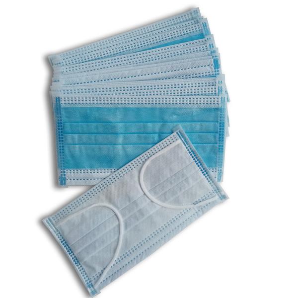 Antibacterial Disposable Medical Mask , Disposable Earloop Face Mask Dust Resist