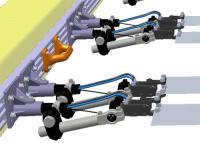 Hautes pinces pneumatiques de fixage de transfert de feuillard de force