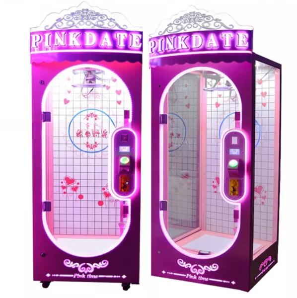 Commercial verre transparent cadeau prix jouets garrot fourrés grue machine d'arcade pour le centre commercial