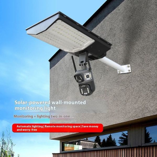 LED Solar Street Light With 4G Remote Monitoring 1080P Camera for Municipal Roads