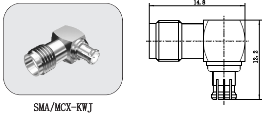 SMA Мужчина к MCX Мужчина RF Коаксиальный адаптер Brass Body Center Pin PTFE Диэлектрик 6GHz