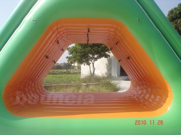 Corrediça de água de flutuação inflável