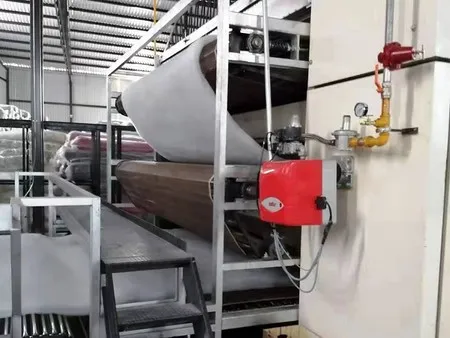 Three layer hot air oven for nonwoven spray bond 40-400gsm wadding