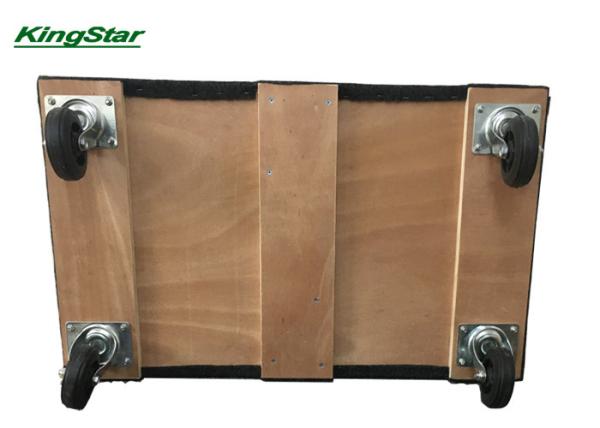 Solid Deck Plywood Moving Dolly With Thick Carpet 1000 Lbs Loading Capacity