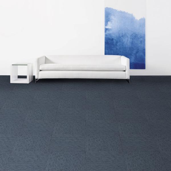 Anti Static Loop Carpet Tiles 50x50 Cm High Low Polypropylene Carpet Tile