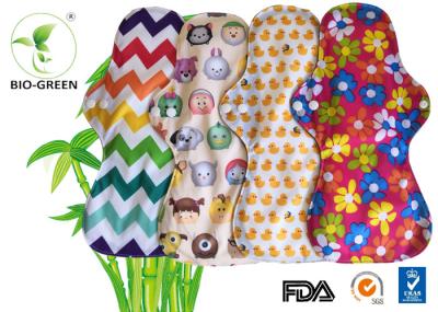 Colorful Bamboo Waterproof Changing Pad , Absorbed Breathable Bamboo Panty Liners