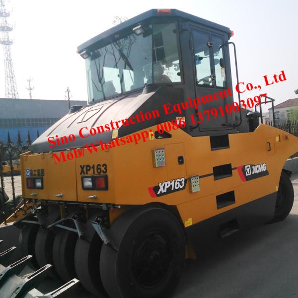 16 Tons XP163 Diesel Engines Pneumatic Rubber Tire Road Roller