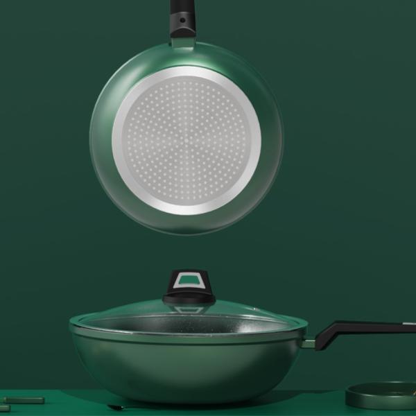 Hot Selling 3 Piece Nonstick Cooking Cookware Sets Nonstick Aluminum Kitchen Ware Milk Pot Frying Pan Cooking Pot Set