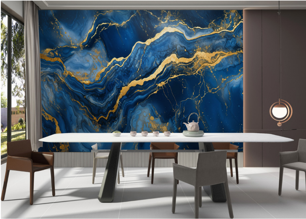 3D Stone Texture PVC Marble Sheet Realistic Waterproof Multi Style Wall Panel Design