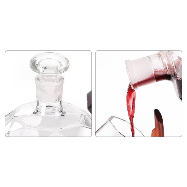 легковес бутылки графинчика вина диаманта 1000мл стеклянный для красного вина/вискиа