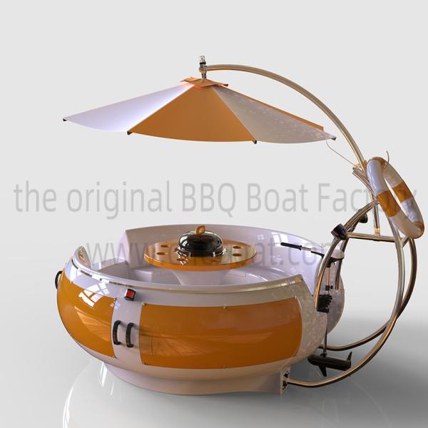 UV Resistance 8 Adults Dia 250cm Depth 30cm FRP BBQ Boat