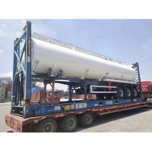 40000 Liters Liquid Tanker Trailer FUWA 13T Axle Fuel Tank Trailer