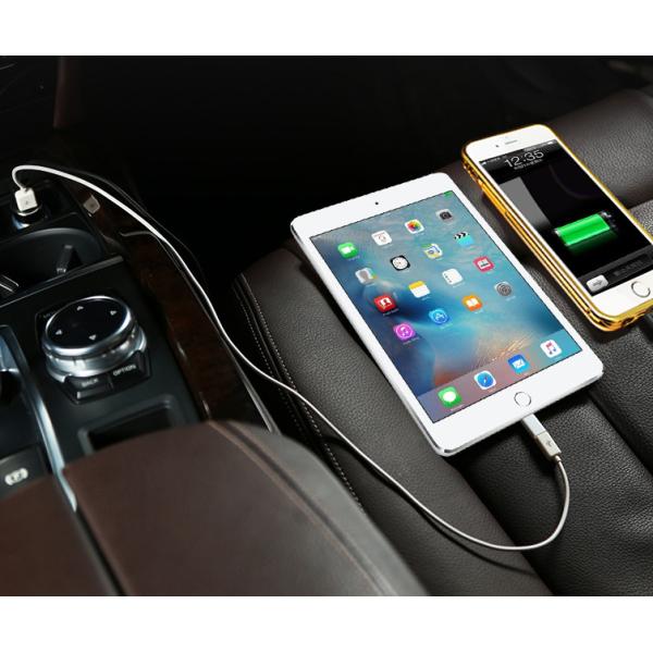 PC + Aluminium 2 USB 3.4A Quick Charge Car Charger For IPhone And Samsung