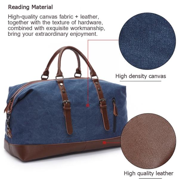 Большие случайные черные навощенные кожаные вещевые мешки перемещения холста