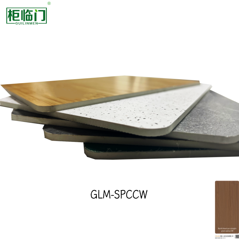 2mm - 8mm Thickness SPC Crystal Wall Panel Impact Scratch Resistance PVDF Coating