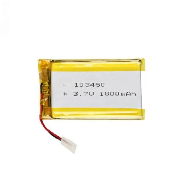 Ultra Thin 103450 Lipo Battery 3.7V 1800mAh Rechargeable Lithium Polymer Battery