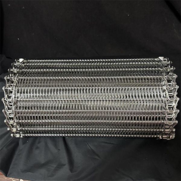 Stainless Steel Freezing Food Conveyor 304 Stainless Steel Spiral Balance Mesh Belt