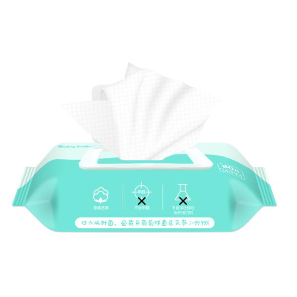 Natural Organic 99% Water Bamboo Fiber Baby Wet Wipes For Sensitive Skin