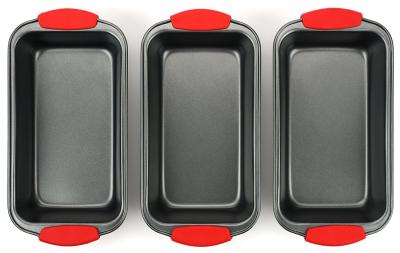 3 Piece NonStick Bread Pan Set Loaf Pans For Bread Baking Pans Bakeware Set