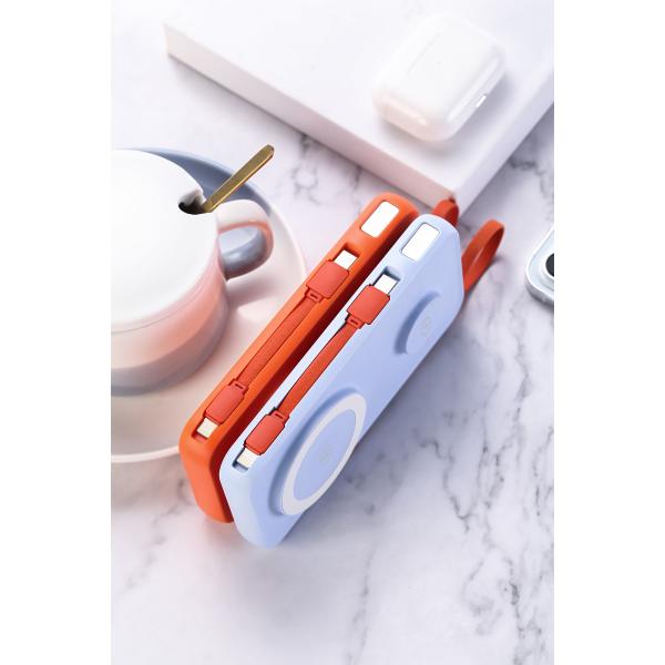 Бесплатное магнитное беспроводное зарядное устройство Mini Power Bank 10000 MAh Для IWatch iPhone