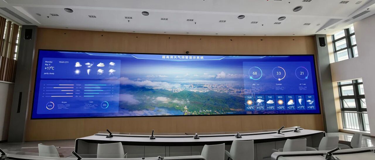 Ultra HD COB Display System For Meteorological 0.7mm Pixel Pitch AI Powered Low Heat