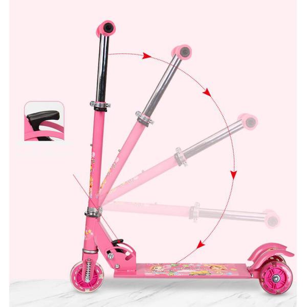 Foldable Kick Scooter for Kids Ages 3-12 Adjustable Height Max Load 200 LBS Portable