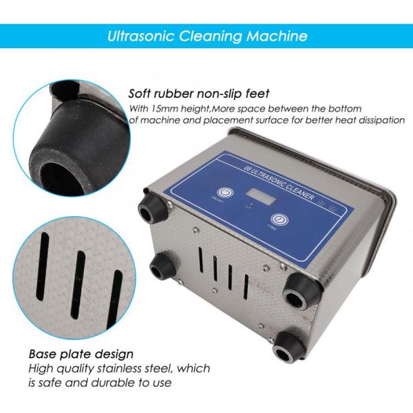 Stainless Steel 800ml 35W Ultrasonic Bath Cleaner Watch Denture
