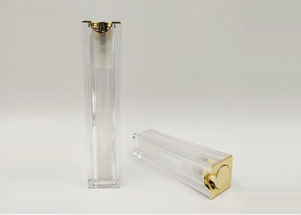 30ml 50ml Airless Cosmetic Bottles Customized Color Acrylic For Lotion Cream