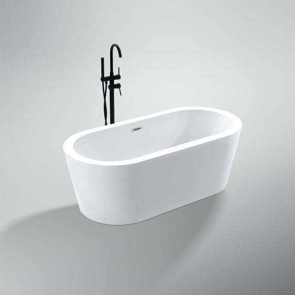 US 300/Piece Function Luxury Oval Acrylic Freestanding Bathtub Wide Border Popular Designs
