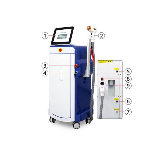 painless 808 Laser Hair Removal laser machine hair removal Full-Body Hair Removal Machine