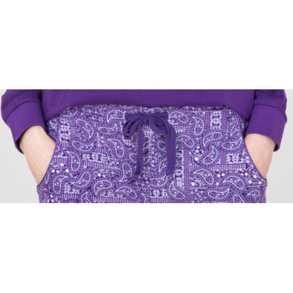 Fashionable Violet Womens Pyjama Sets Long Sleeve Top Australian Design