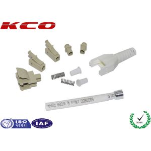 Dual LC Connector Fiber Optic Pull Proof , Plastic Optical Fiber Connectors