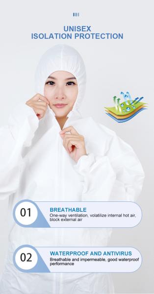 Ppe Medical Isolation Gown S-4XL Size For Work Protection
