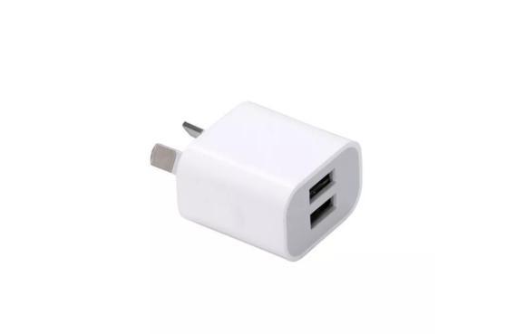 2 Port Wall Phone Charger FCC Approval Built - In IC And Fuse High Performance